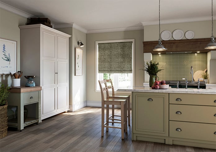 William Morris At Home Marigold Velvet, Sage - Twist&Fit Roman Blind - Image 7